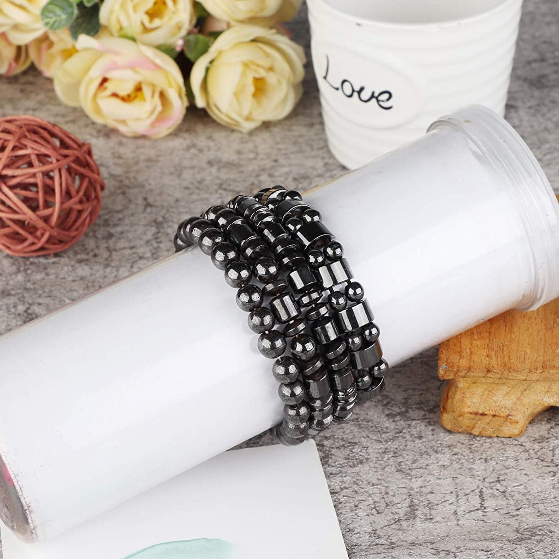 Black Magnetic Health Bracelet Colour Bangle Arthritis Cooper Pain Relief Gift