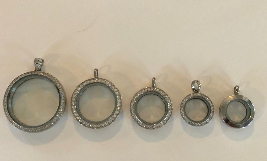 New Origami Owl Silver Living Locket w/ Crystals Christmas FREE SHIPPING