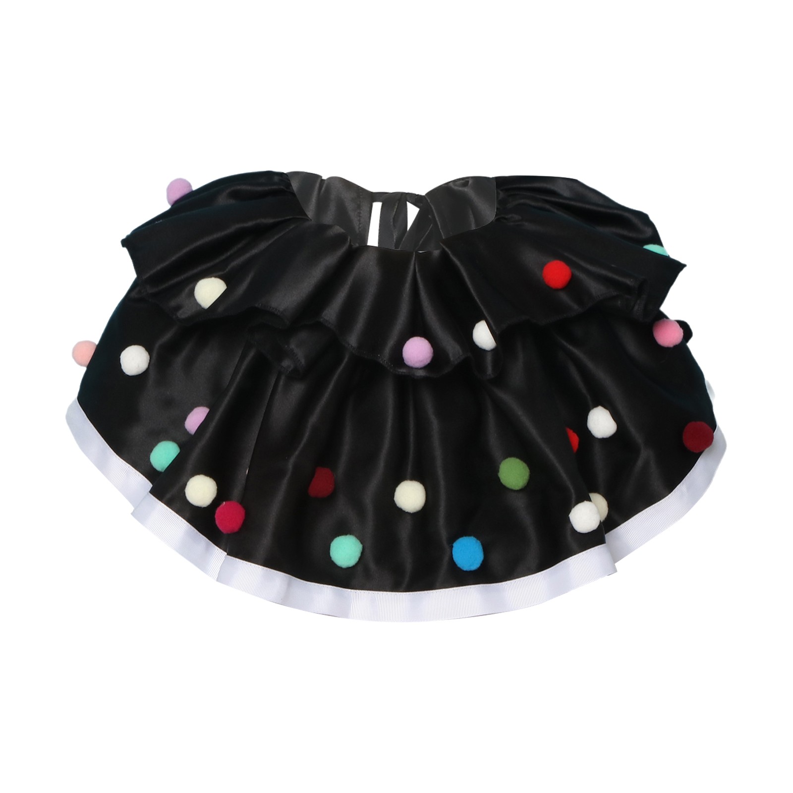Unisex Adults Clown Collar Layered Ruffled Faux Collar Comfortable Retro Scarf