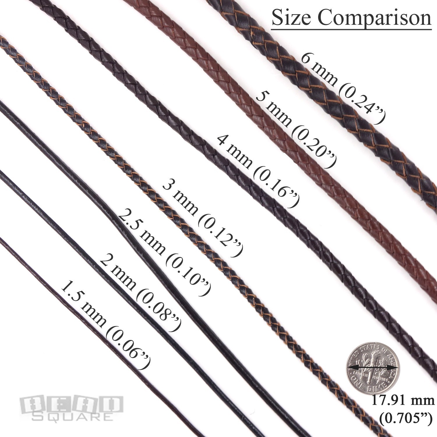 Sterling Silver Hook Clasp 3mm Round Genuine Leather Cord Necklace / Bracelet