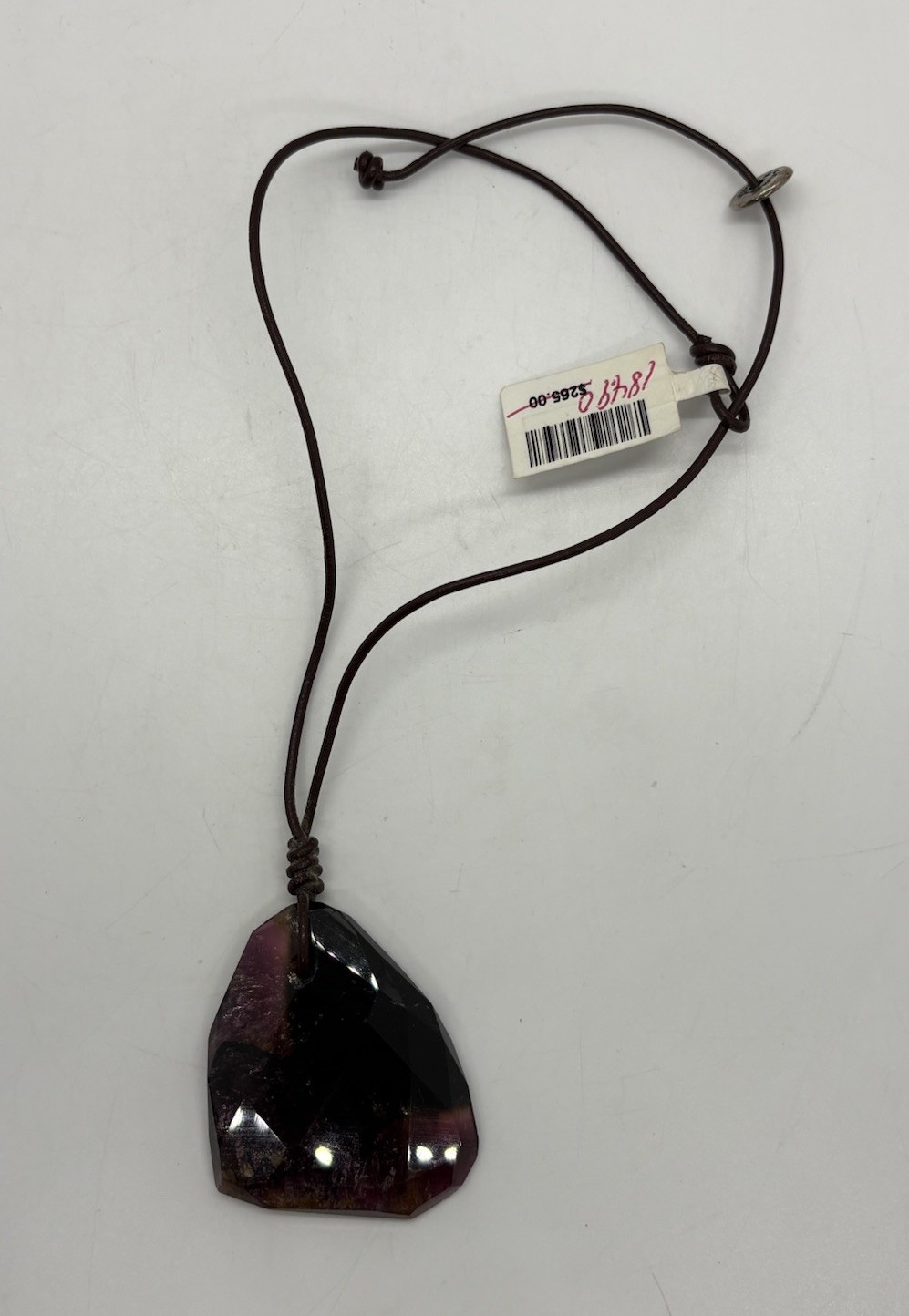 Chan Luu Necklace Natural Bi-Color Tourmaline Pendant Artisan Signed Jewelry NWT