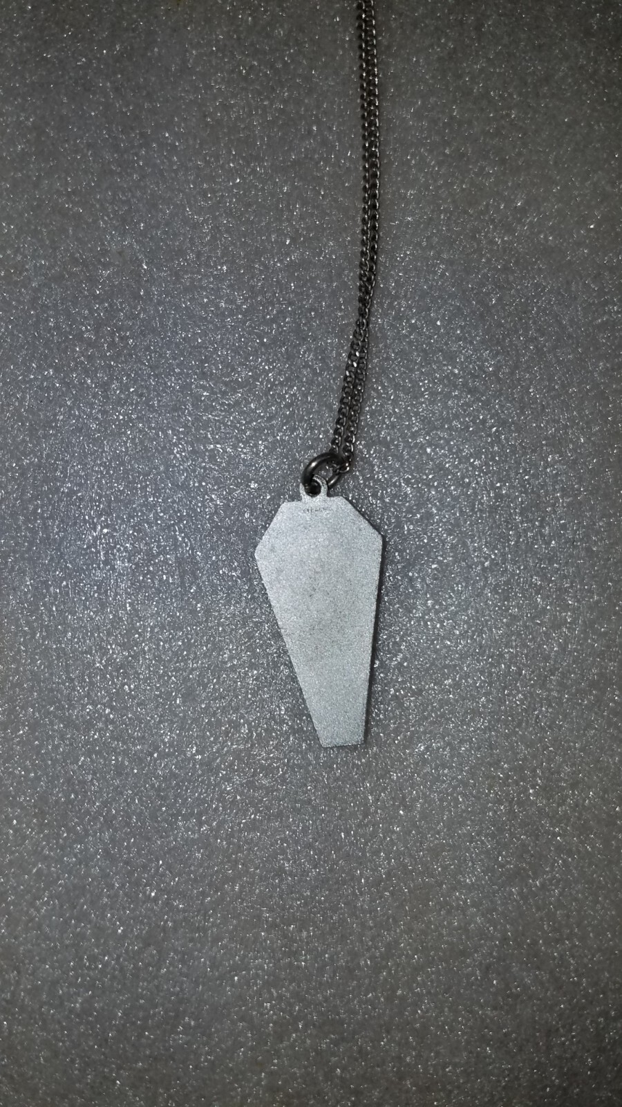 Sterling Silver Etched Pendant on chain, Angel of Harmony Stamped 1030