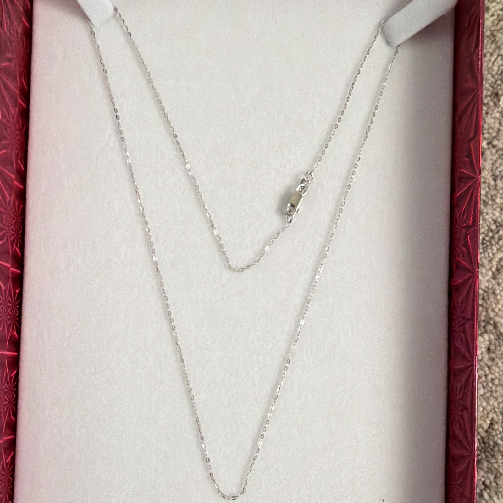 925 Silver Link Chain Necklace with Lobster Clasp, No Stone