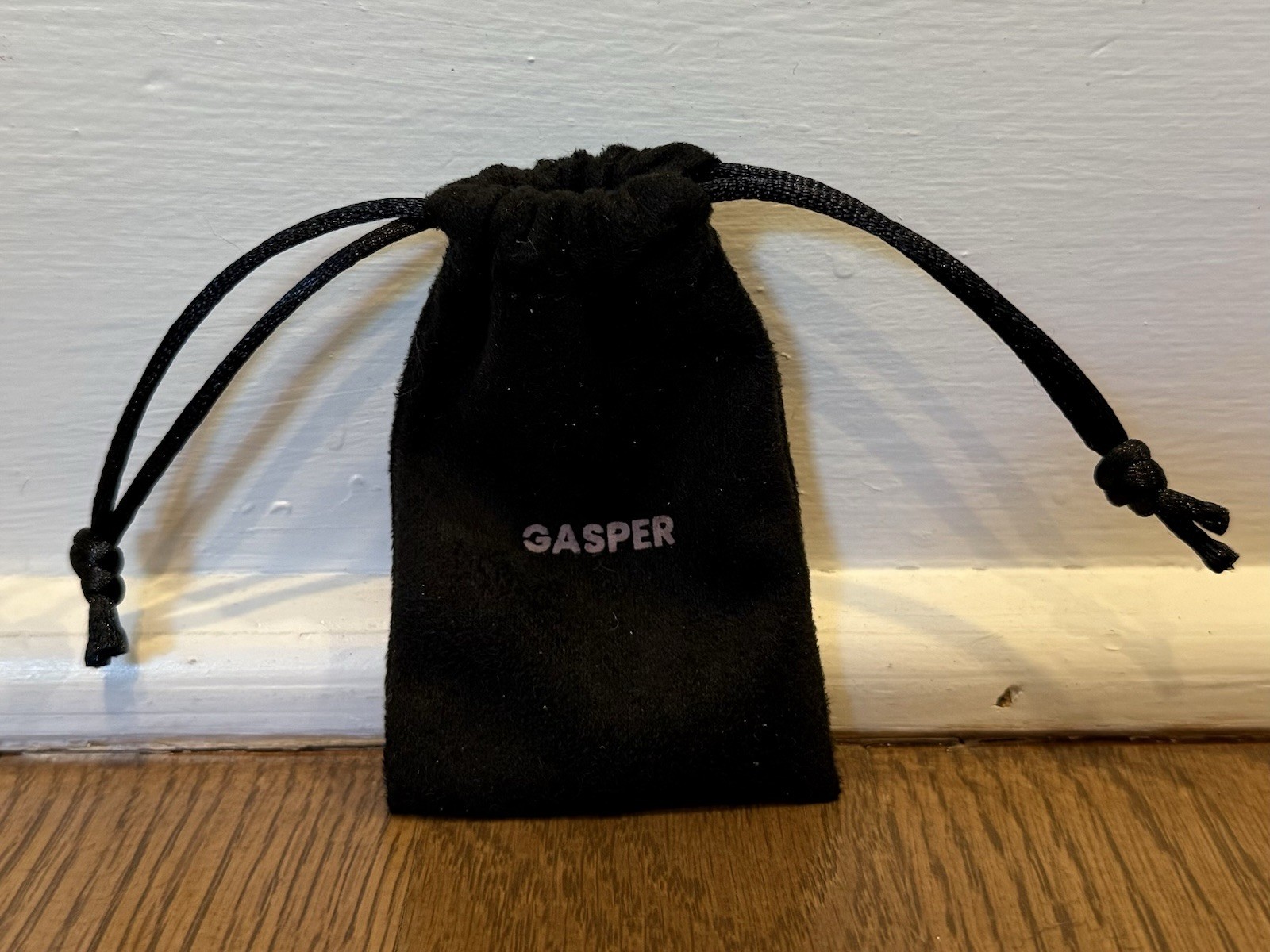 Gasper Void Onyx Pendant + Gold Rope Chain 20″ / 50cm Necklace + Original Pouch