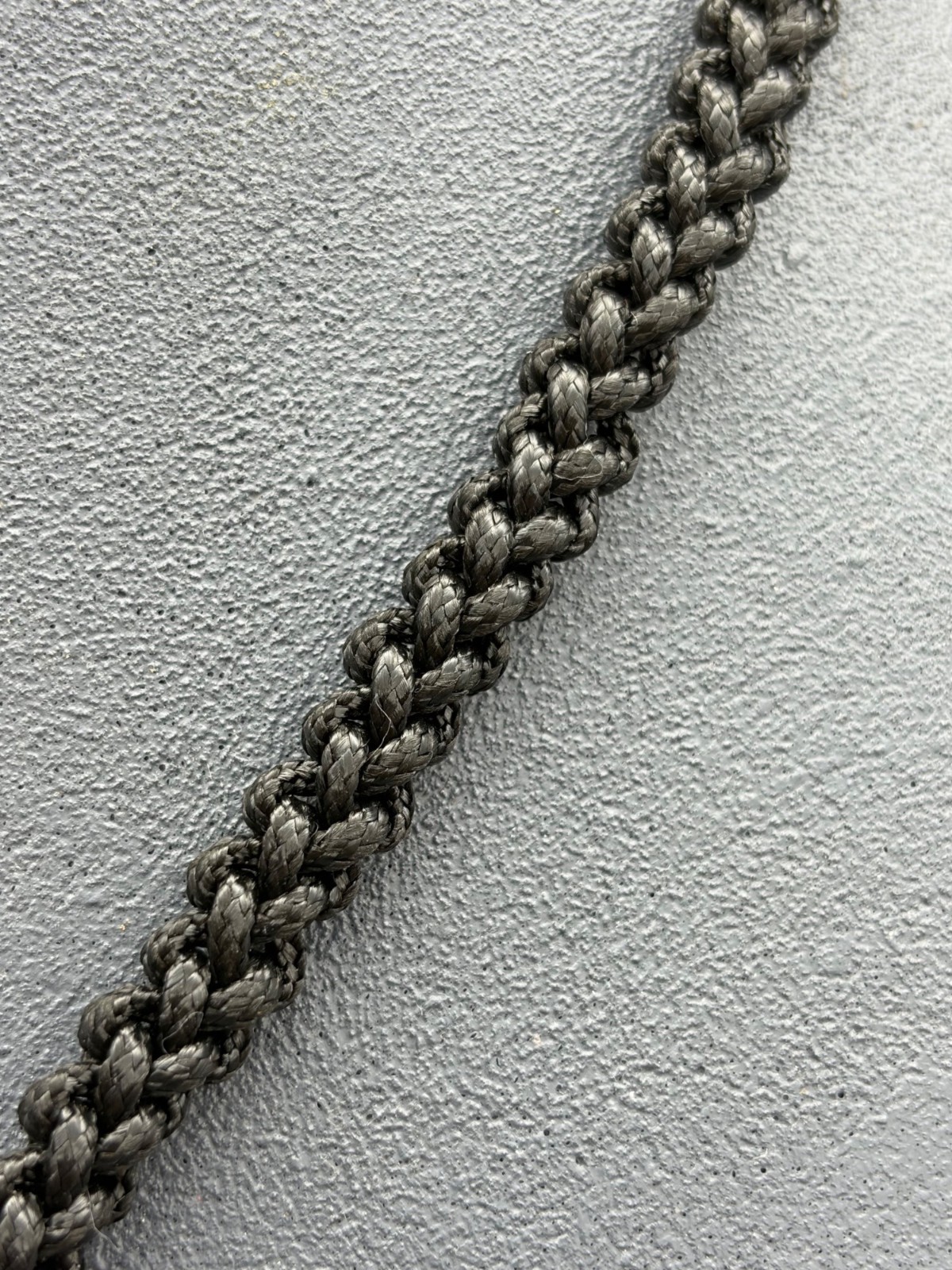 Braided Rope Necklace 20 In Black Urban Silver Knot Infinity Pendant Nautical