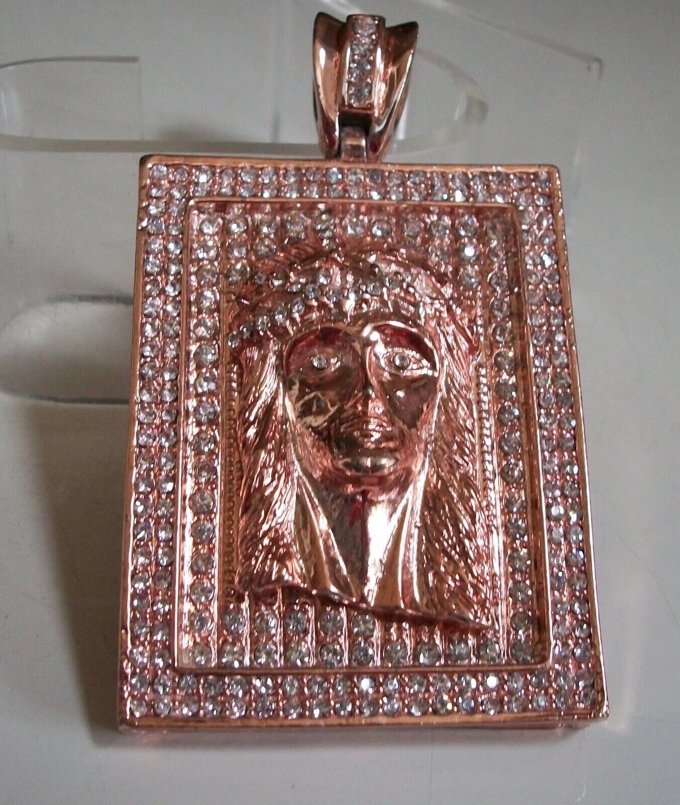 Men’s Rose Gold, Gold & Silver Finish Jesus Fashion Hip Hop Charm Pendant