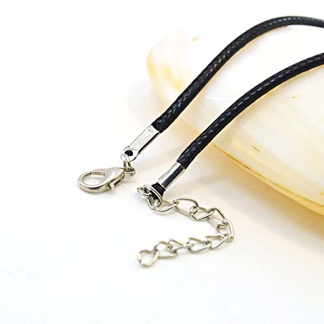 5 pieces Faux Leather 24 inch Necklace + Clasp Braid Rope Cord Jewelery craft