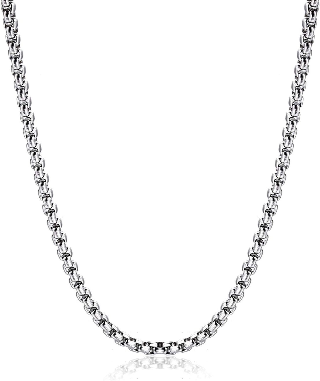 Versatile 24-Inch Rolo Chain Necklace – Secure Lobster Clasp for All Styles
