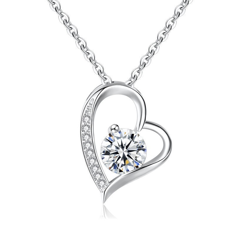 TO WIFE CUSTOM GIFT Heart Pendant Necklace Valentine’s Day Birthday Gift for her