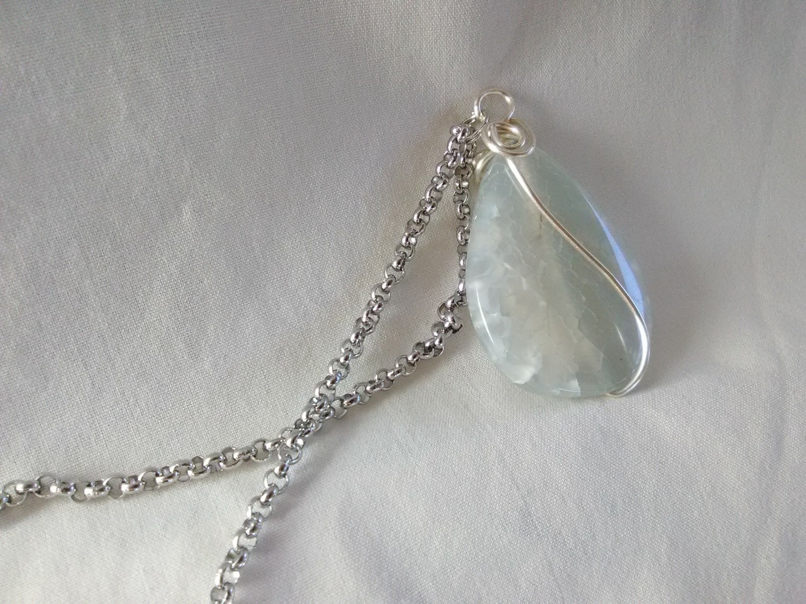 Boho Semi-precious Stone Pendant Necklace 24″ Women’s Jewelry US Seller Gift