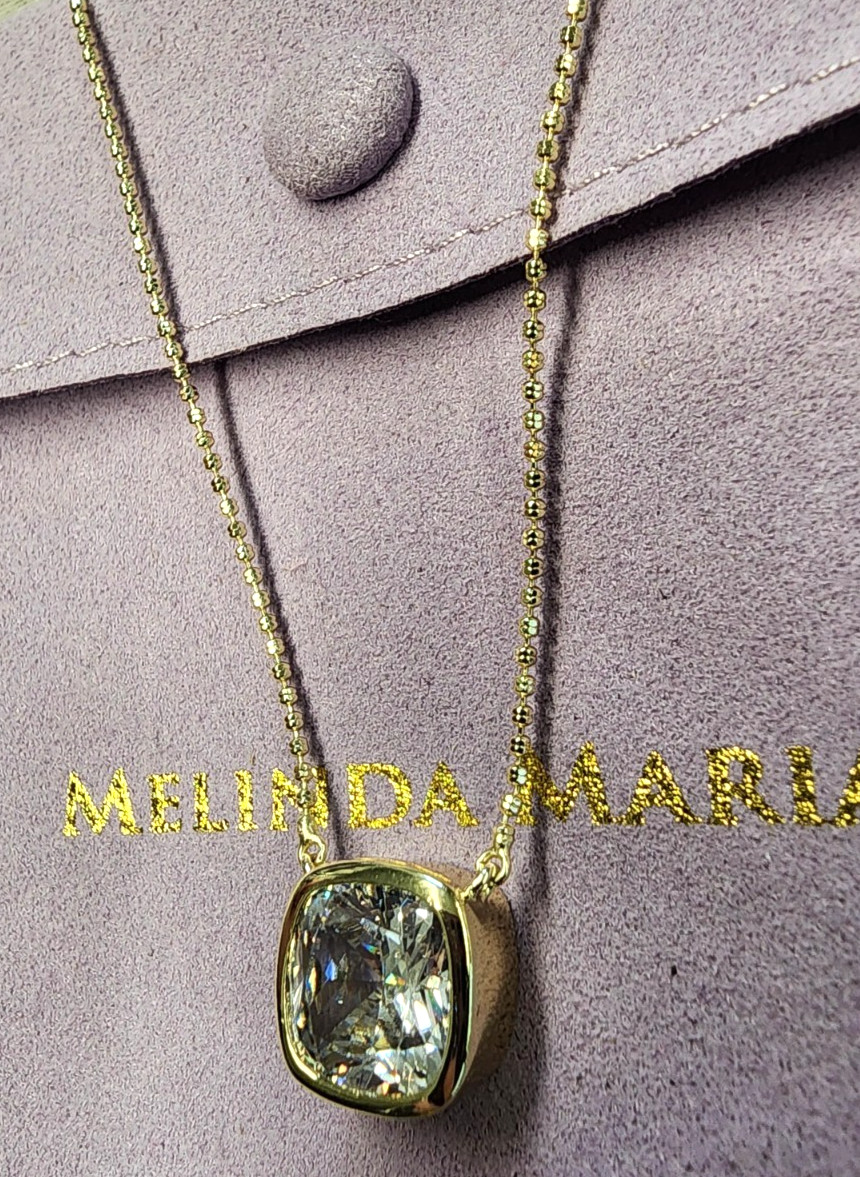 Melinda Maria 18K Gold Plated Hello Flawless Necklace 16.25″+3″