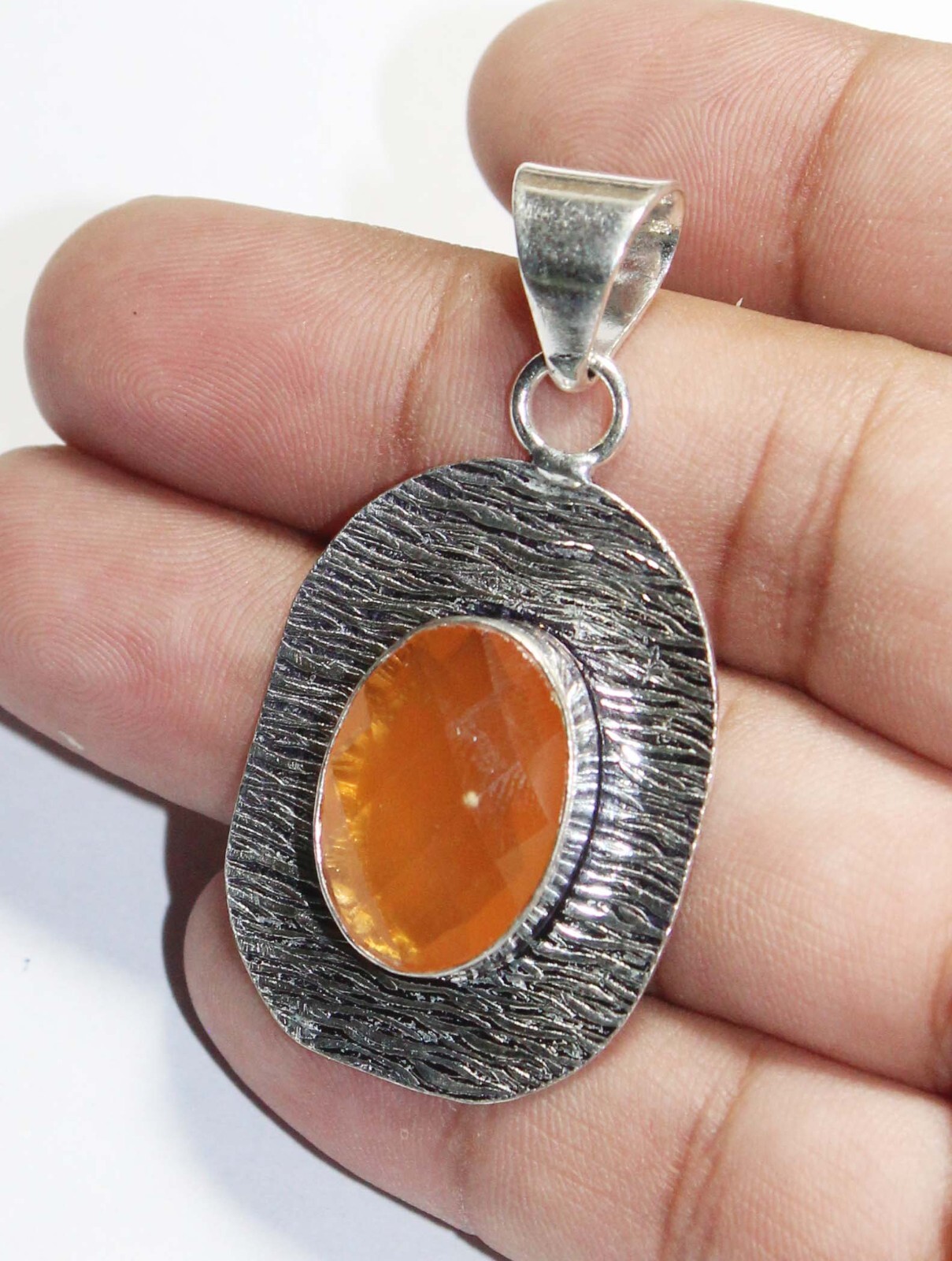Hydro Onyx Oval Shape Gemstone Handmade Pendant Jewelry Pendant Size 1.5 inches