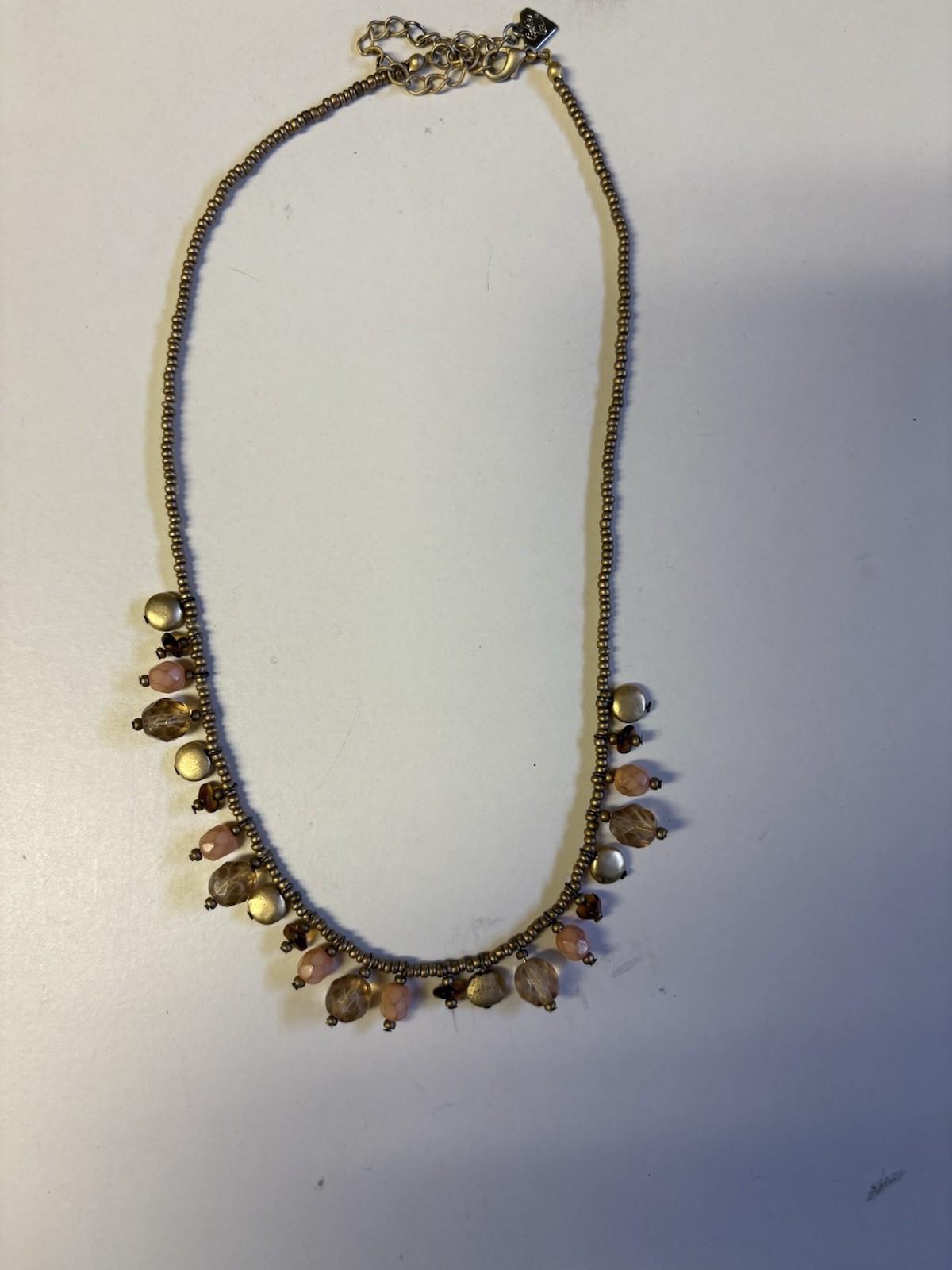 Lot Of 8 Necklaces Shorter Lengths Various Materials Good Condition