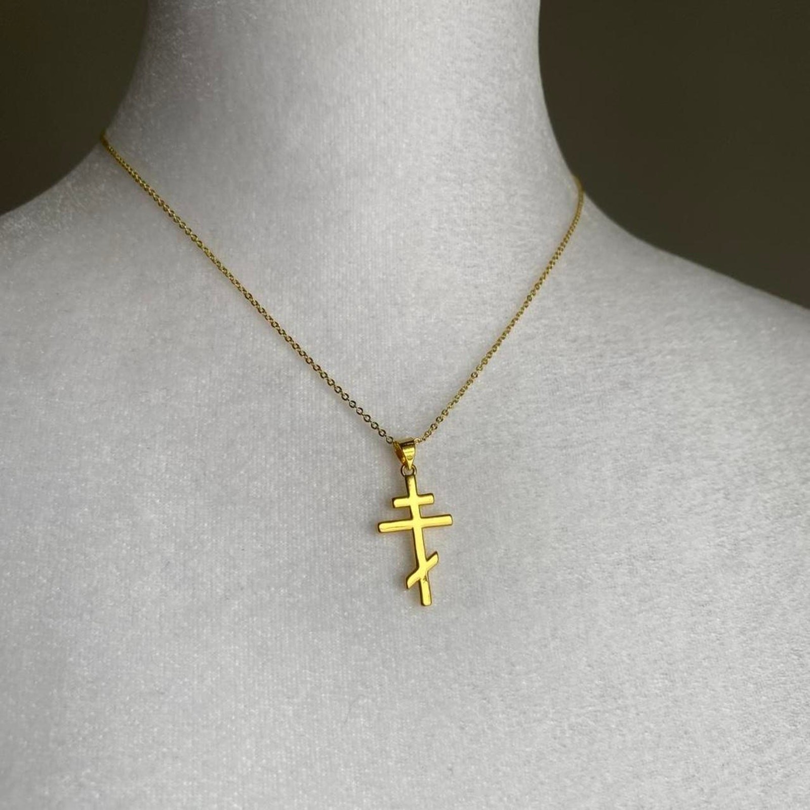 Brand New Handmade Roman Orthodox Cross Necklace Heated Rivalry Ilya Romanov