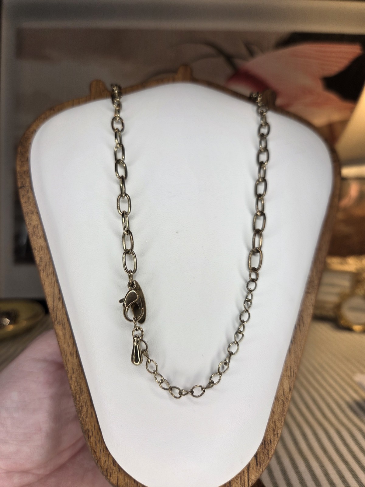 Signed Gold Tone Layered Beaded Necklace, Brown Crystal & Faux Pearl, NY & Co