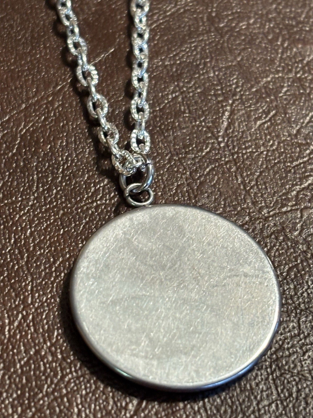 1929 Silver Standing Liberty Quarter Necklace on a Silver Plated Chain