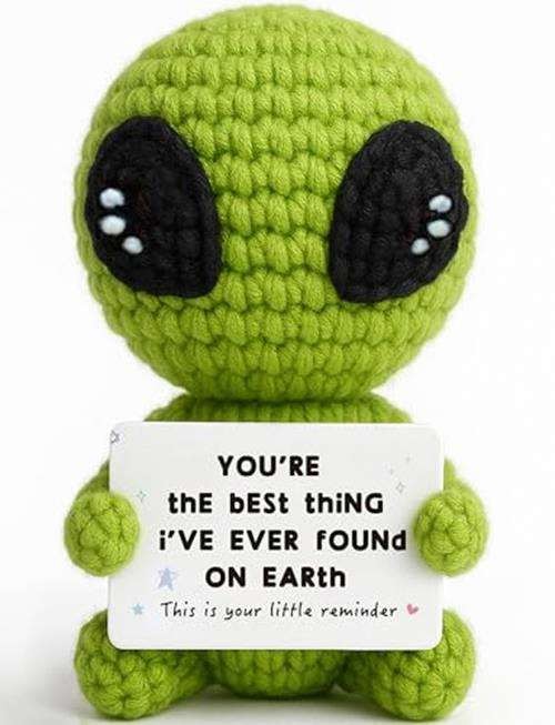 Gifts for Him Her Boyfriend Girlfriend Men Women Crochet Alien for My Love