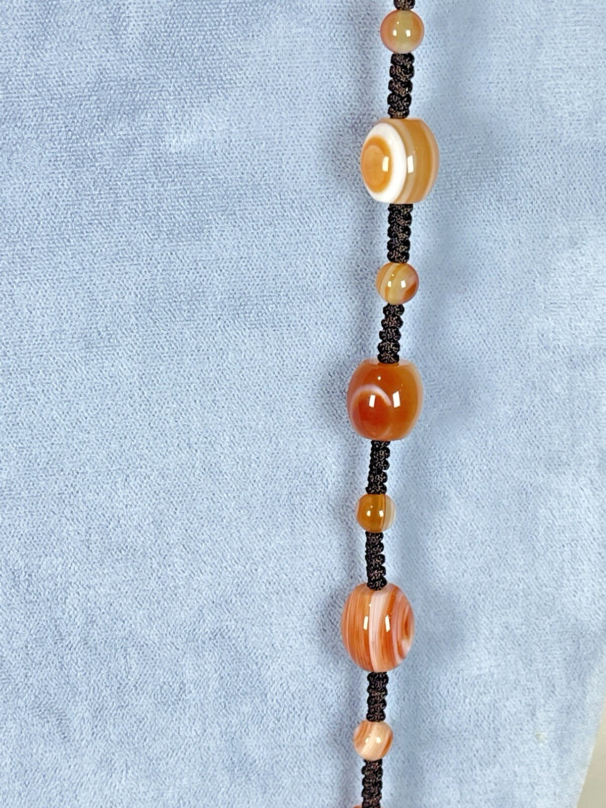 Agate Necklace 26in Gemstone Fashion Jewelry Unfinished Necklace Without Pendant