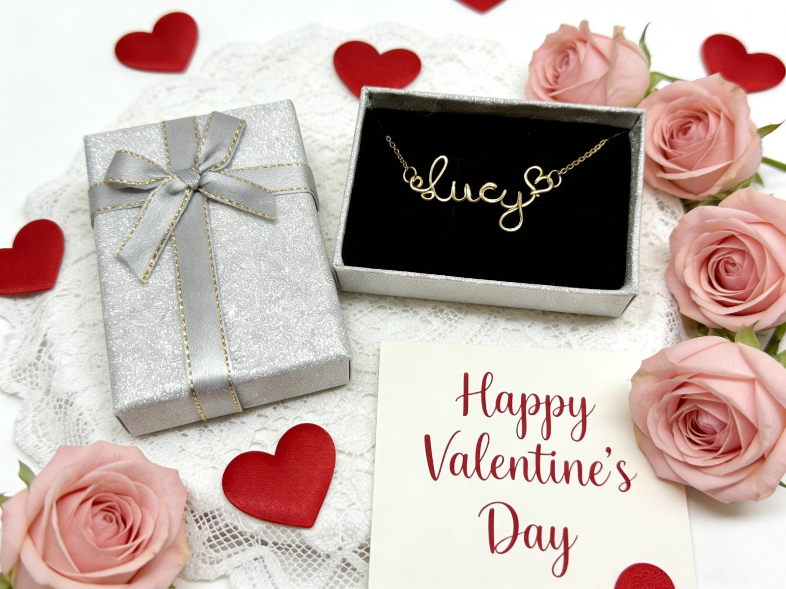 Personalized Name Necklace Gold Plated Stainless Steel Custom Jewelry