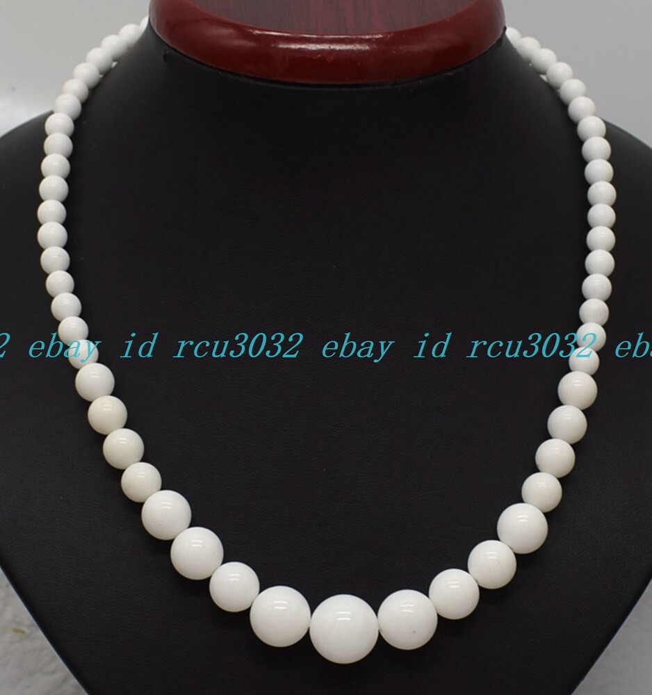6-14mm Multicolor Natural Gemstone Round Beads Jewelry Necklace 18 Inches