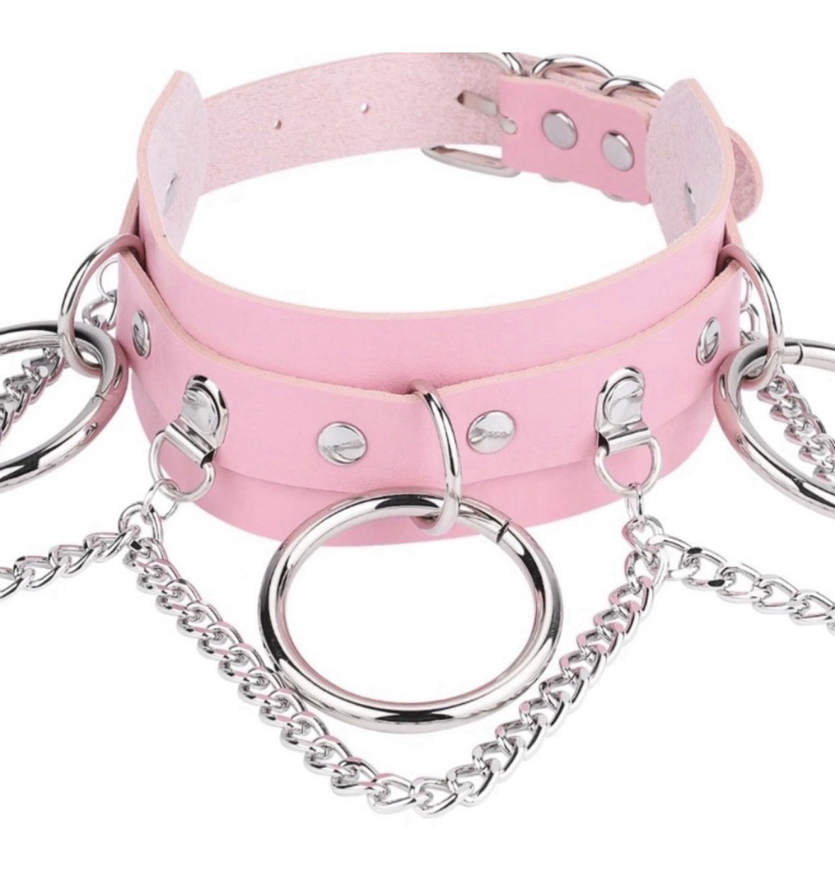 Harajuku Chocker Lock Key Rivets Black Goth Punk Choker