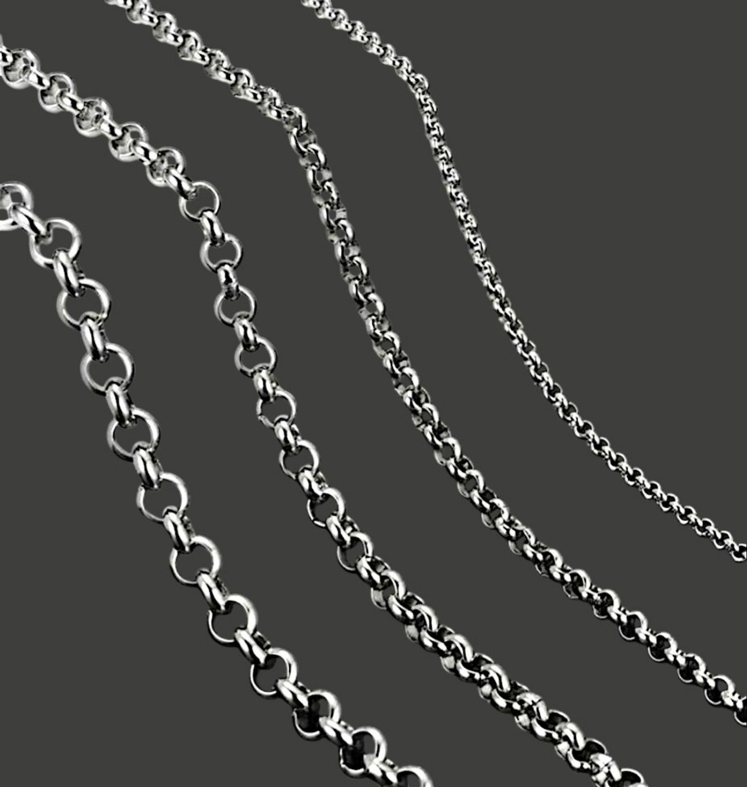 2mm Silver Stainless Steel Round Rolo Chain – 18″ or 26″