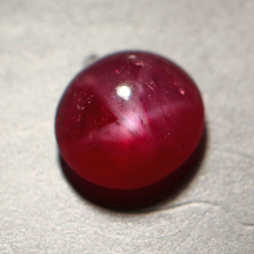 0.98 CTS NATURAL STAR RUBY OVAL SHAPE LOOSE GEMSTONE FROM SRILANKA