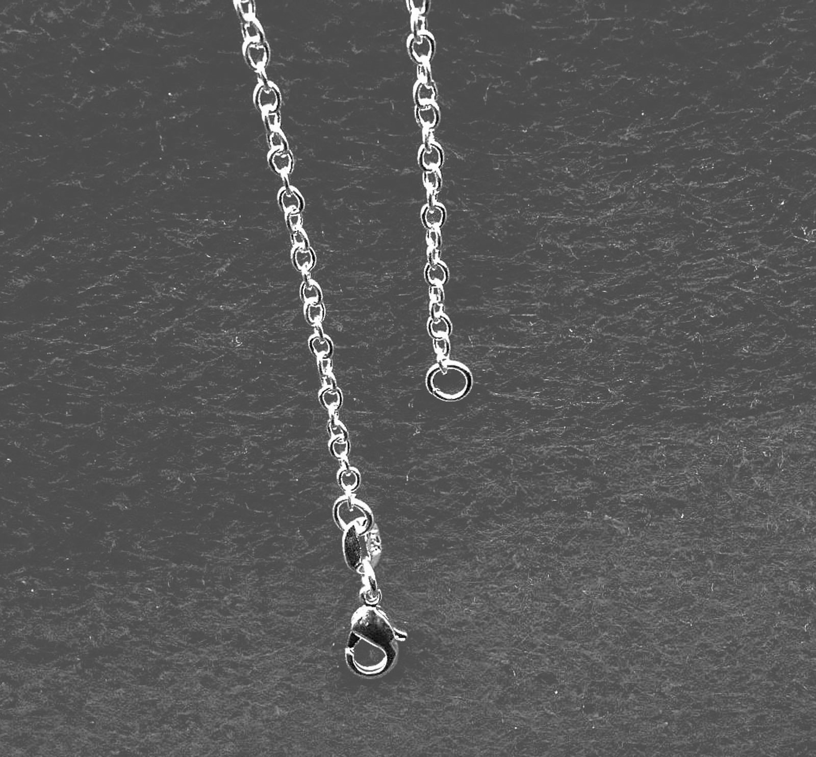 1P 16-30Inches Wholesale Jewelry 925 Sterling Silver Plated Rolo Chain Necklaces