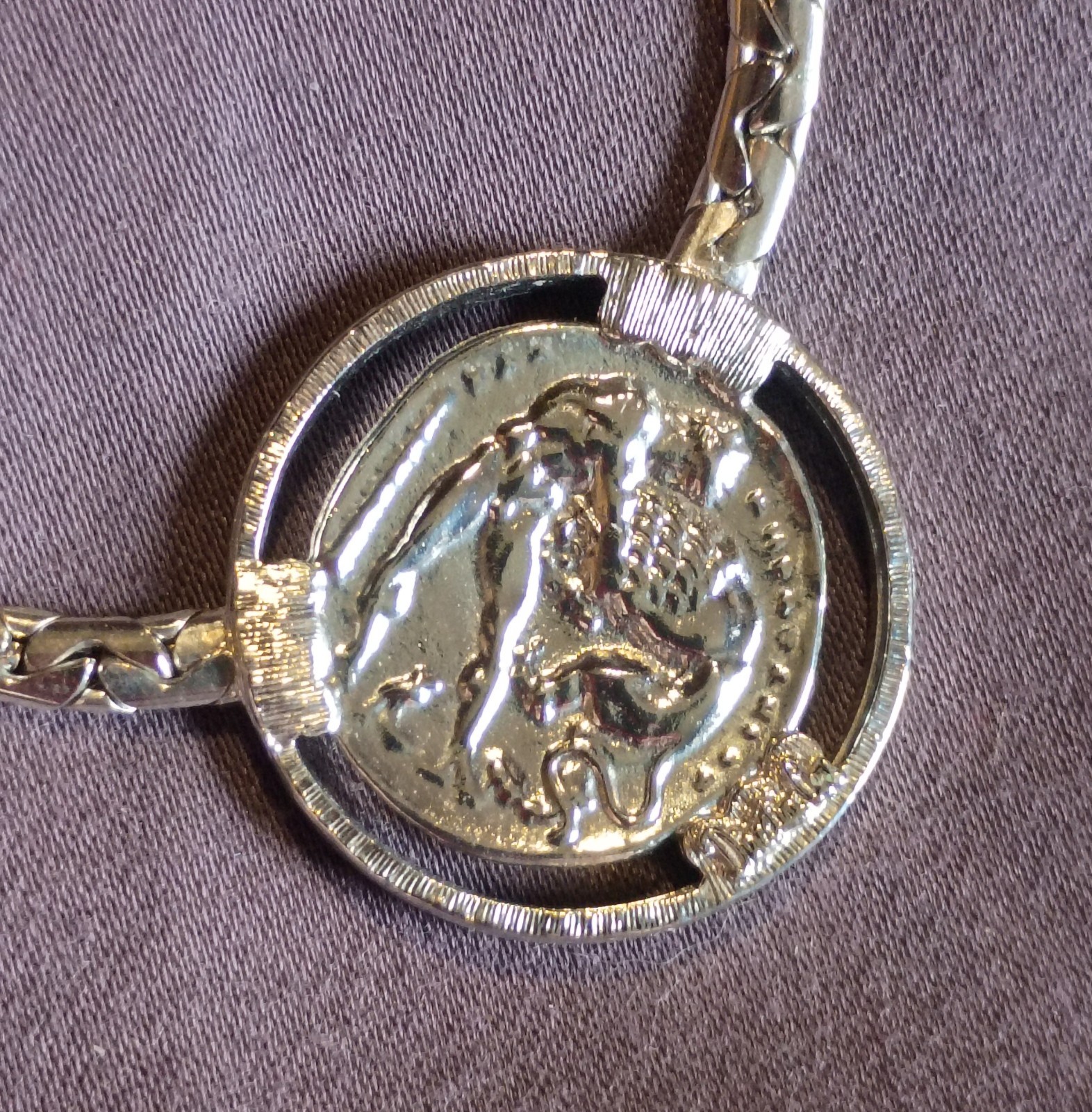 silver plated pendant Necklace By Direction One