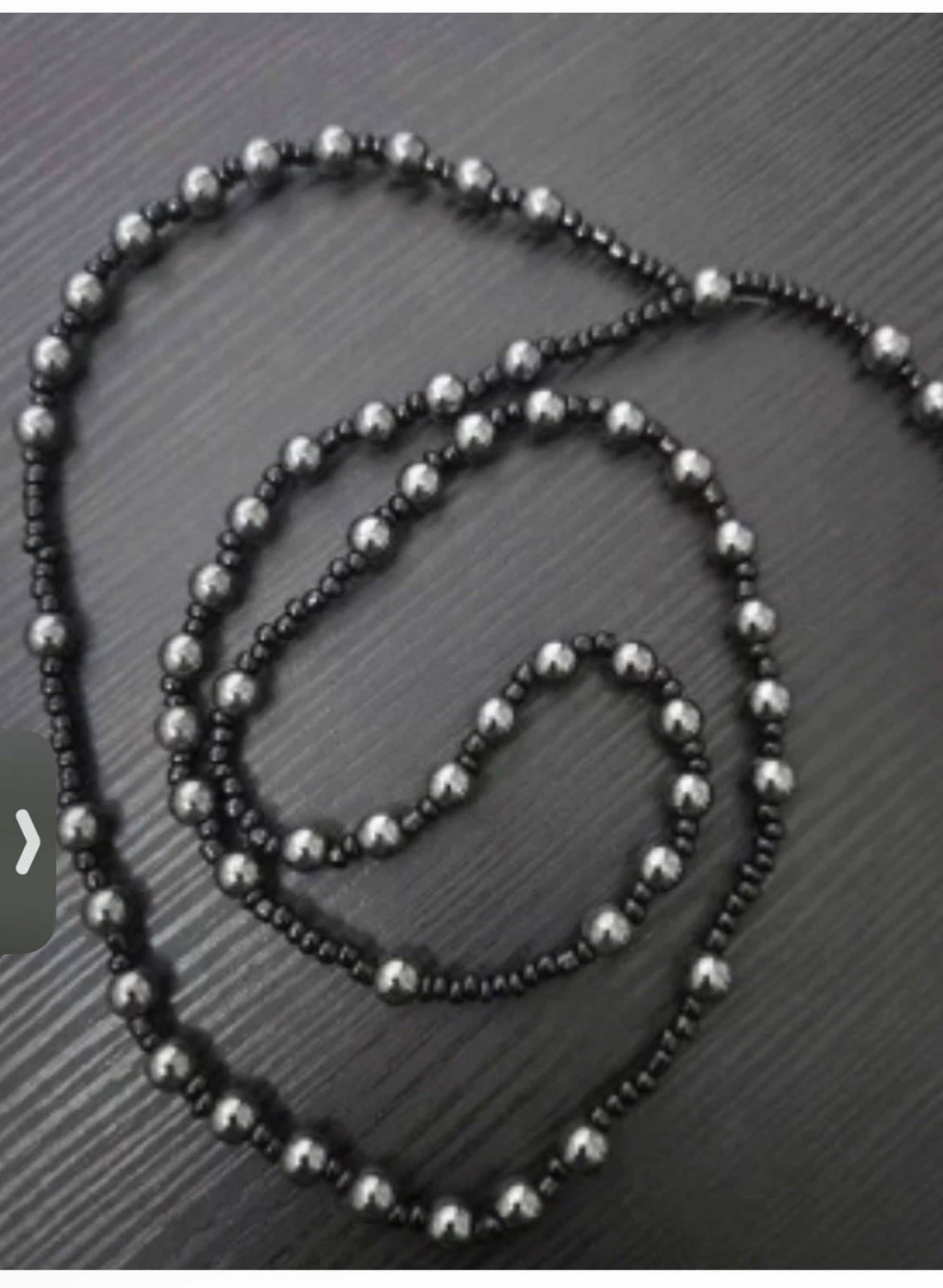 New The Band GHOST Rosary Beaded Necklace Black