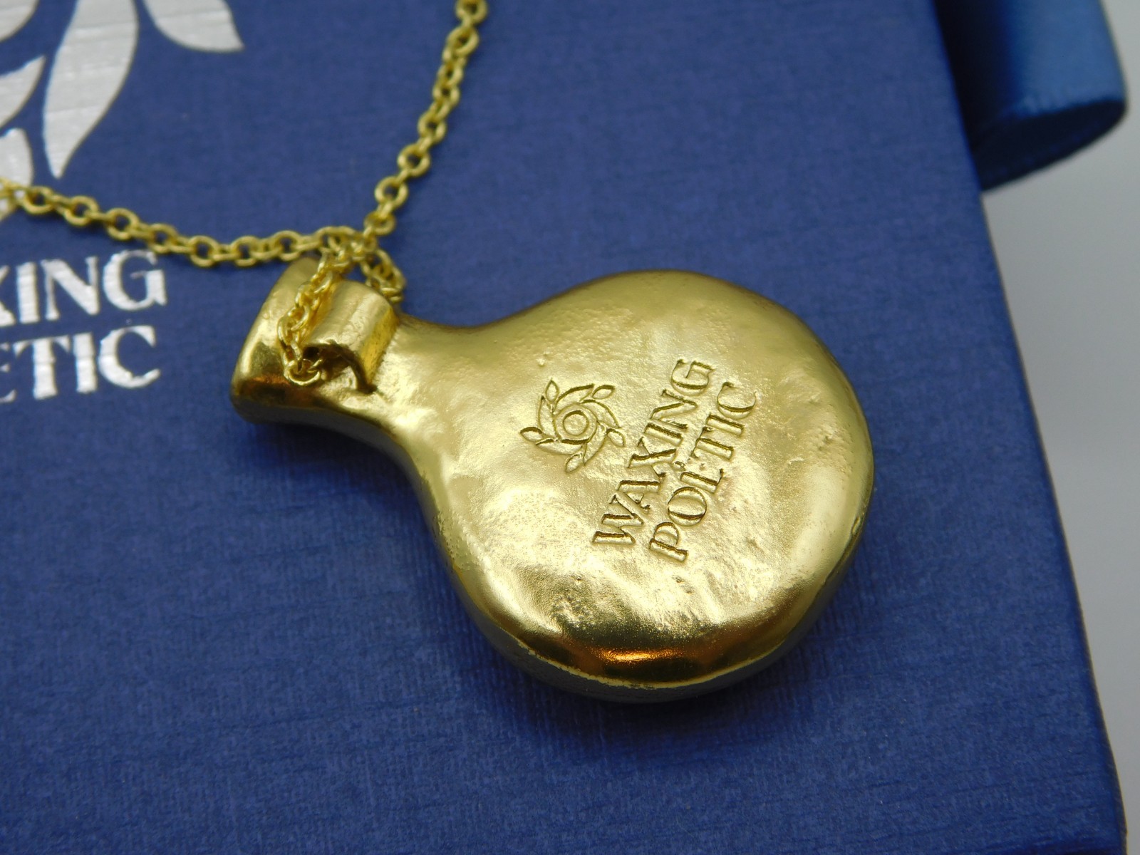Waxing Poetic Brass Amphora Vase Necklace 20-24″