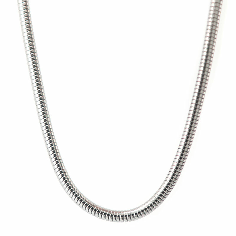 Stainless Steel 50 cm (19.69 in) Round 1.5mm Snake Chain with lobster clasp