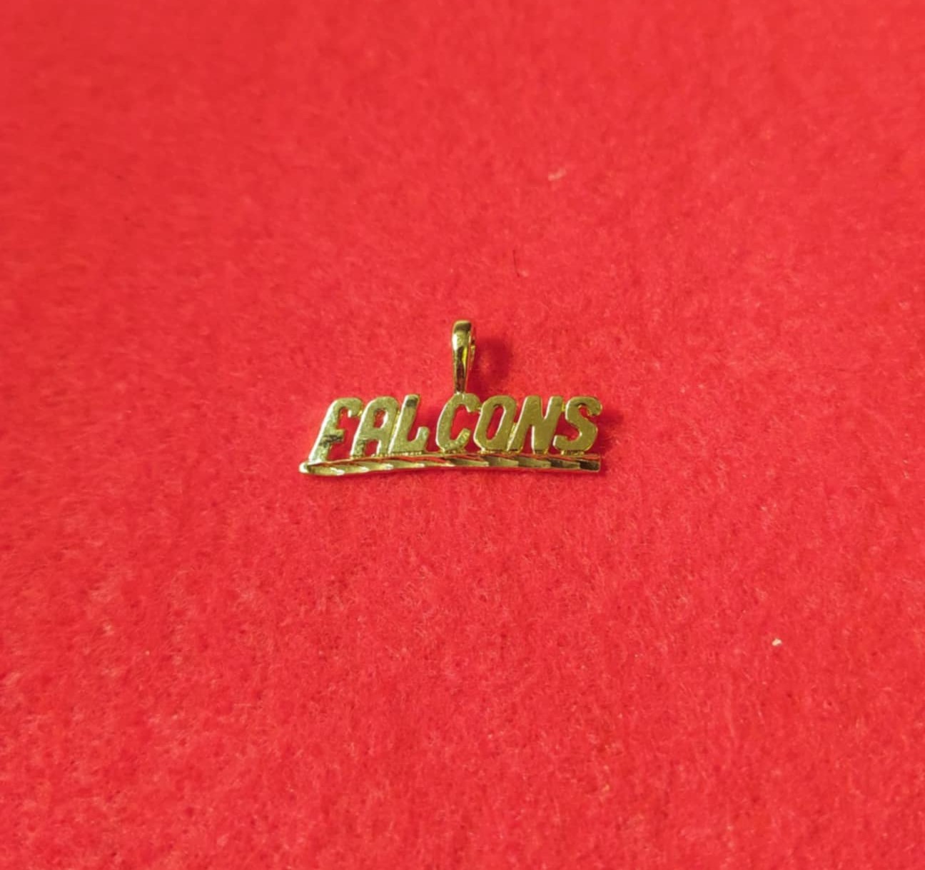 ATLANTA FALCONS SPORTS TEAM 14KT GOLD PLATED CHARM