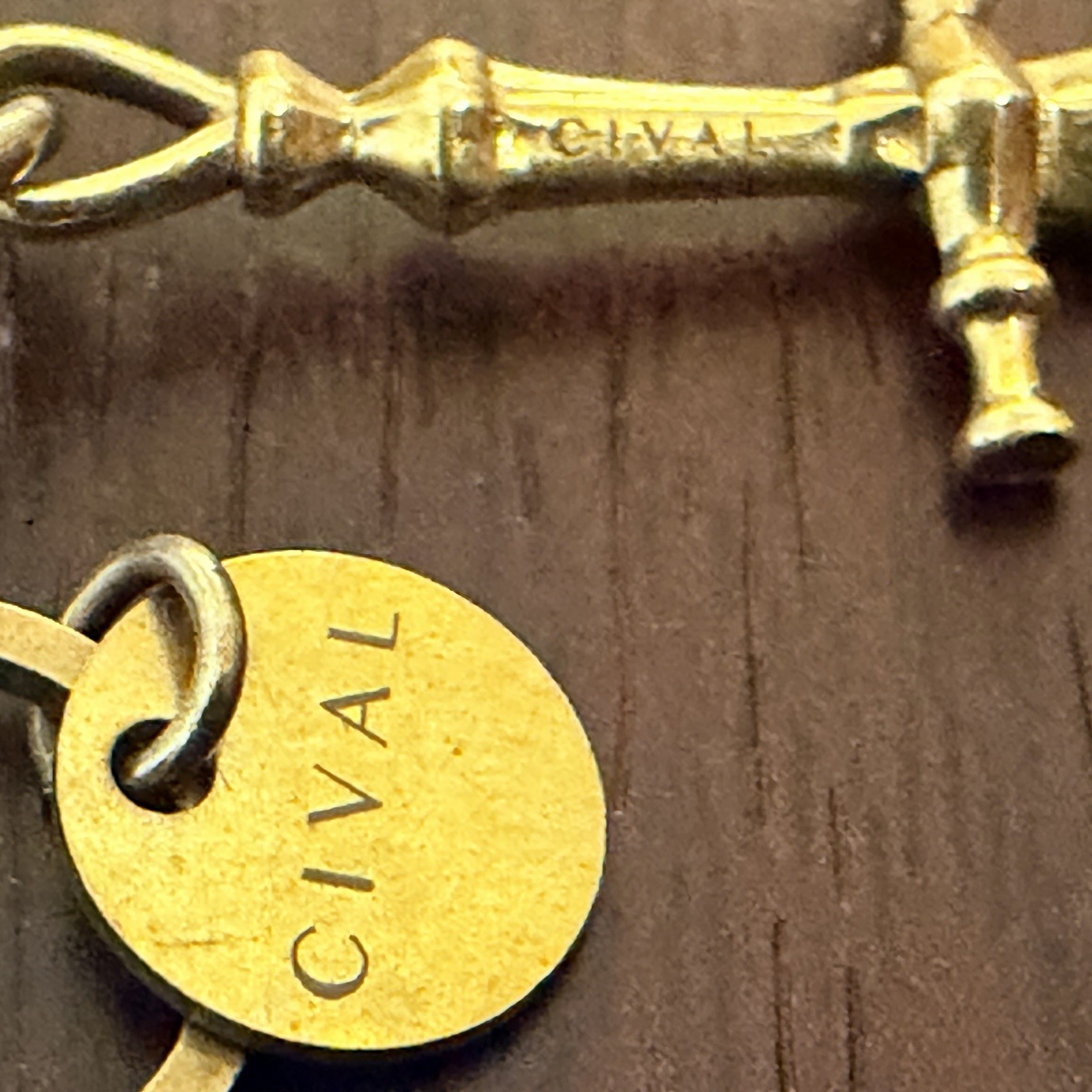 Cival Collective Nightthorn Dagger Necklace Brass Sword Pendant Flawless Cond!