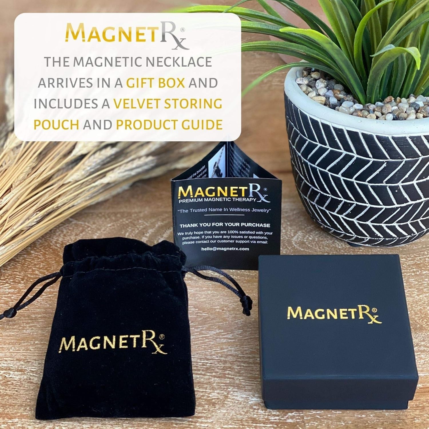 MagnetRX Copper Magnetic Necklace for Men and Women Necklace Effective 24 Inches