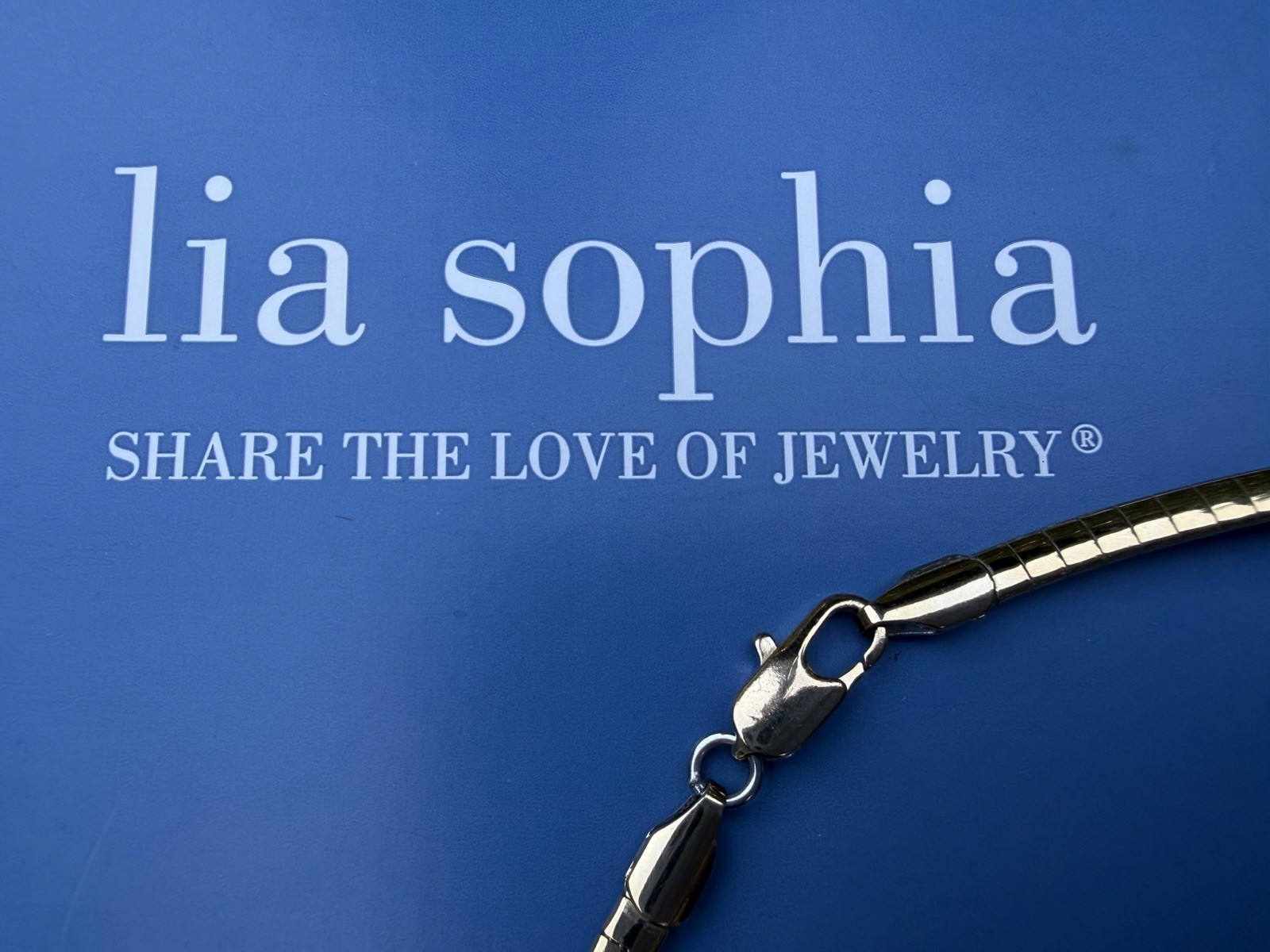 Lia Sophia Silver & Gold Tone Reversible Snake Chain Necklace, Lobster Clasp