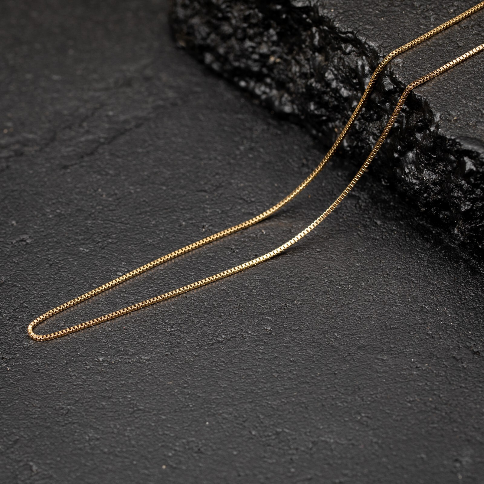 Women’s Gold Plated Stainless Steel 1.5mm 16,18,20 Inch Box Chain Necklace