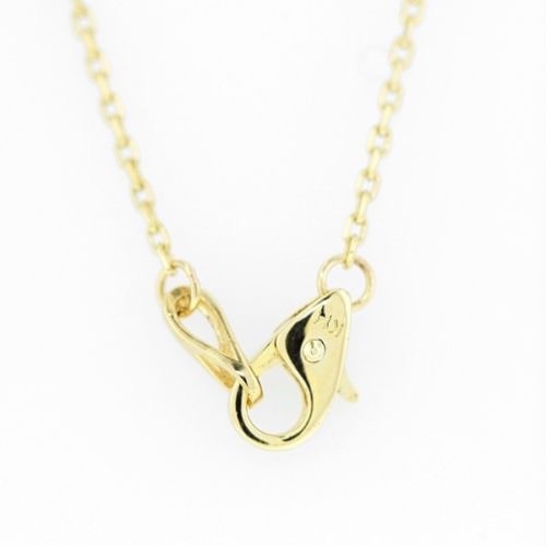 1 TCW Diamond By The Yard 100% Natural 10 Station Necklace 14k Yellow 16″G/VS2