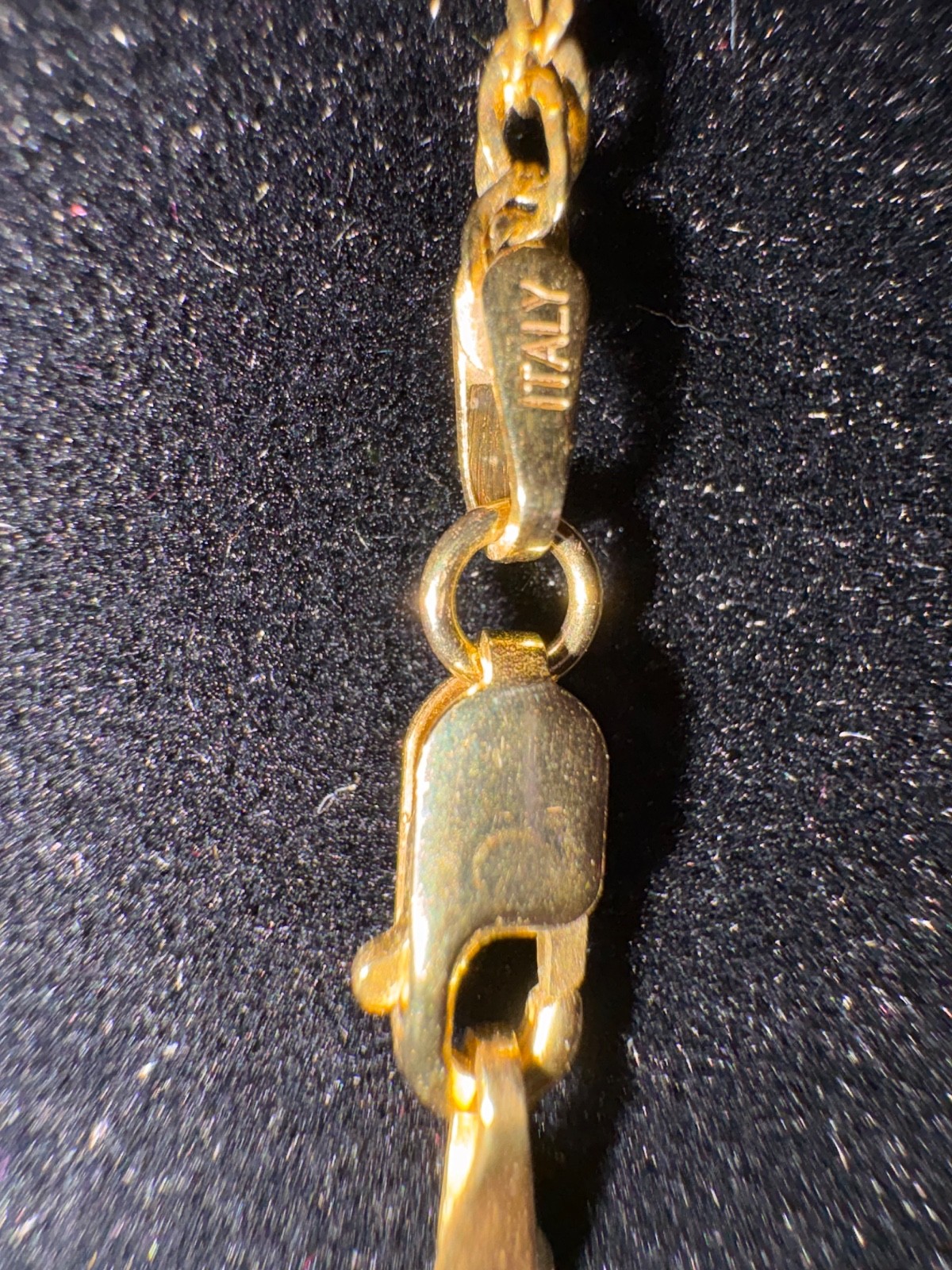 NWOT 10K Rope Necklace Made in Italy