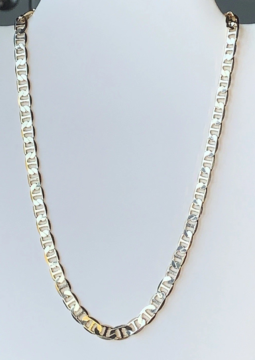 New 18in 6.5 Mm Mariner Anchor GucciStyle 18k Gold Filled Chain