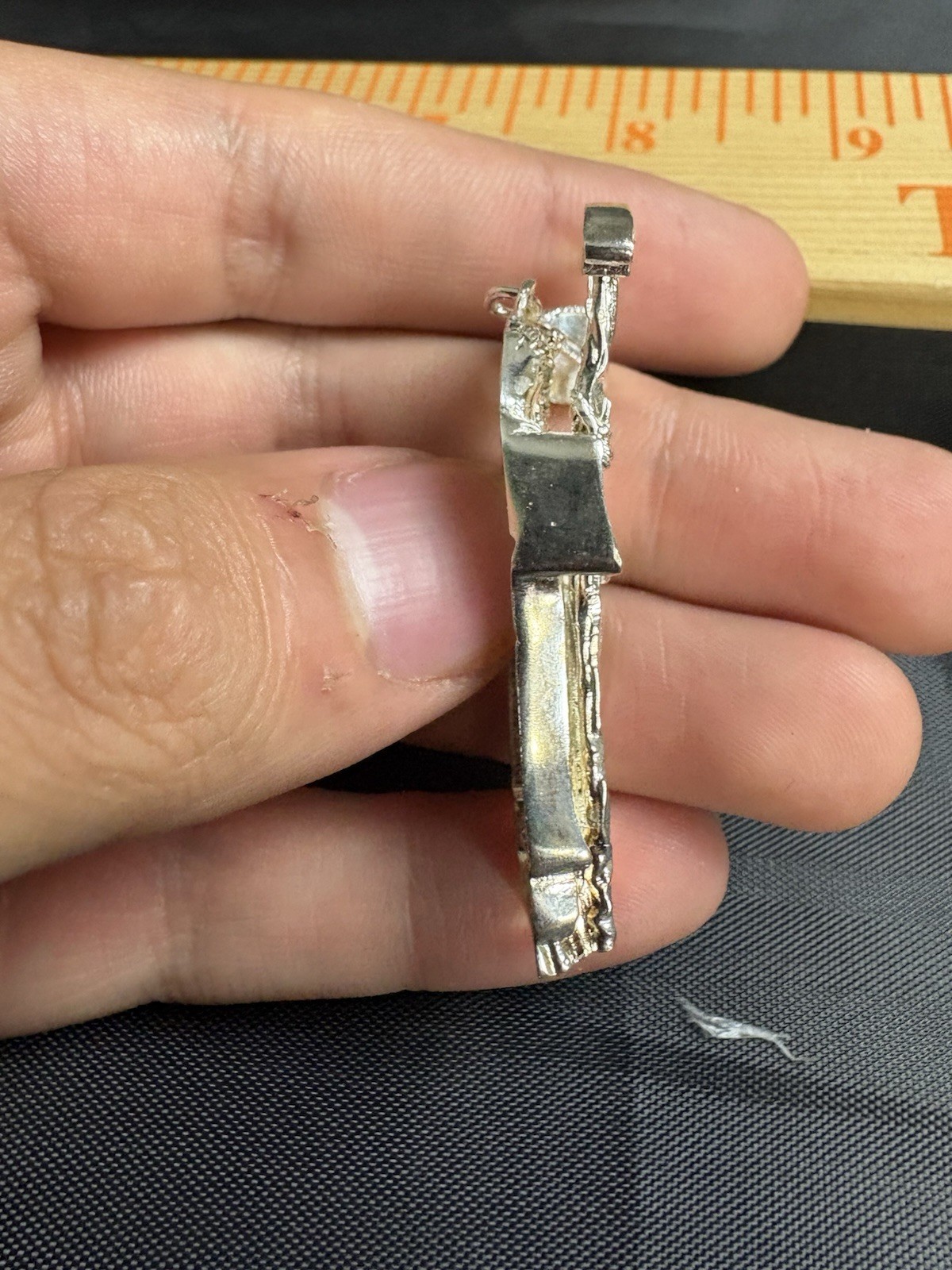 925 Sterling Silver Santa Muerte/ Grim Reaper Pendant