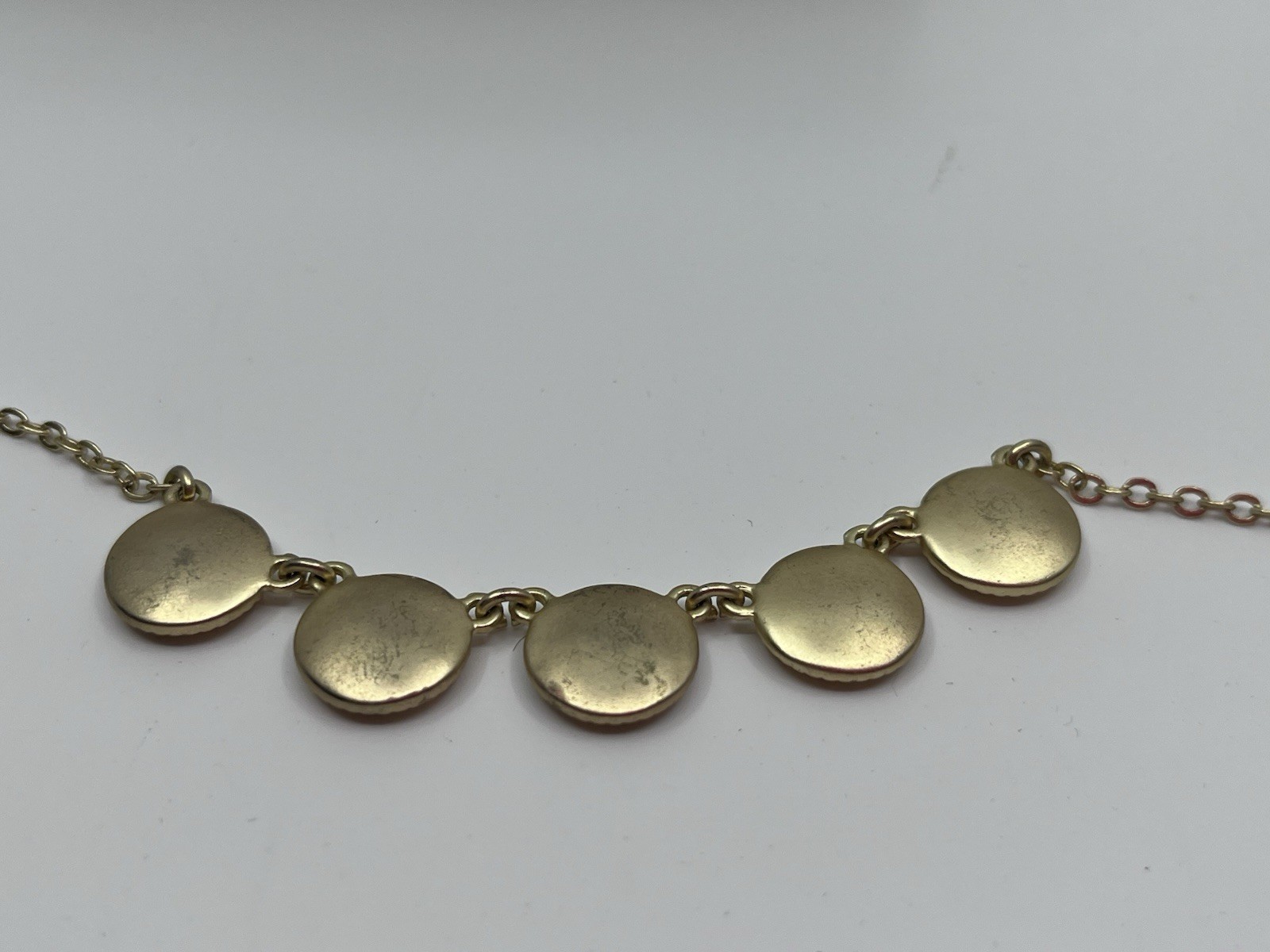 Lucky Brand Art Nouveau Style Coin Necklace