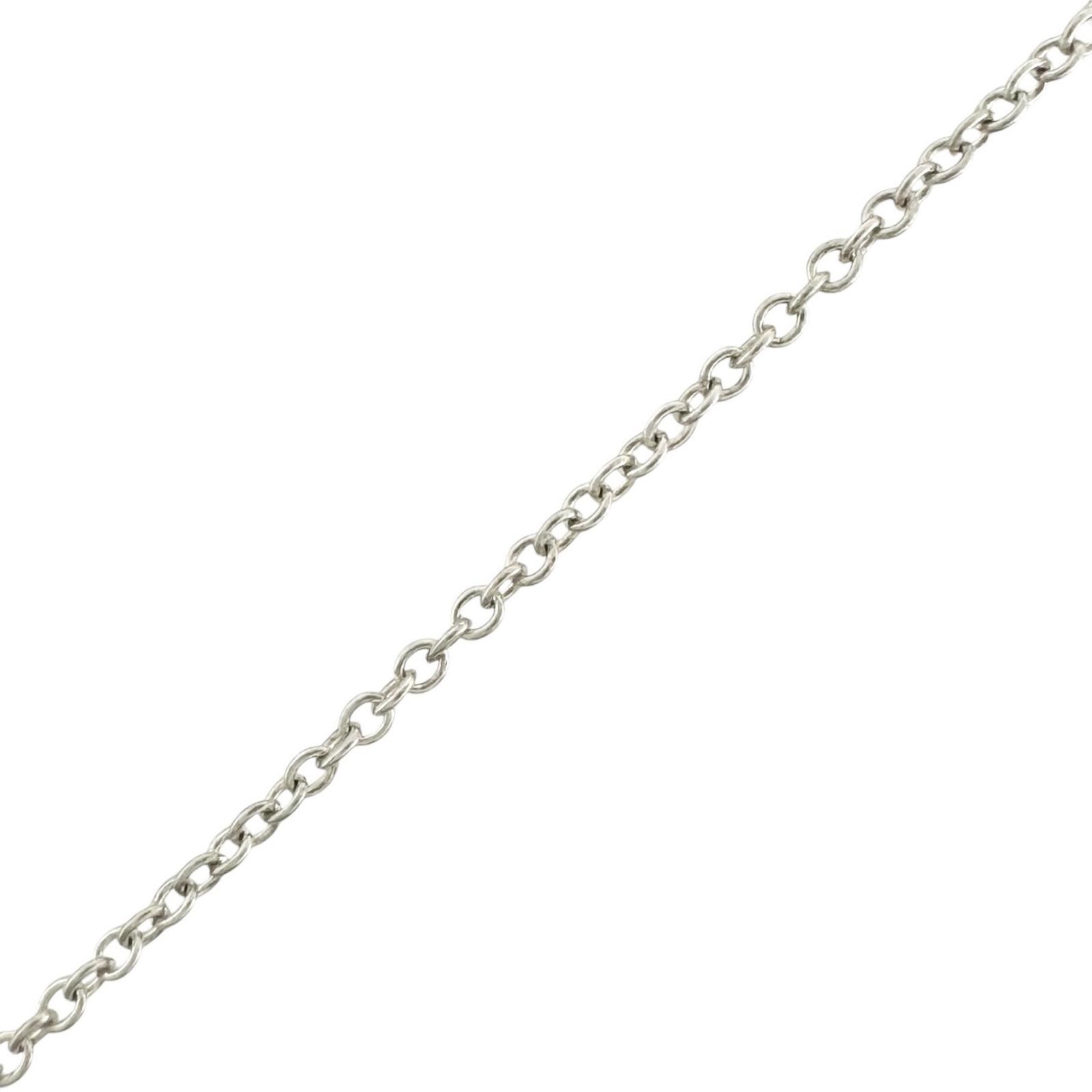 TIFFANY&Co. Elsa Peretti Open Heart Pendant Necklace Silver925/Pink Sapphire…
