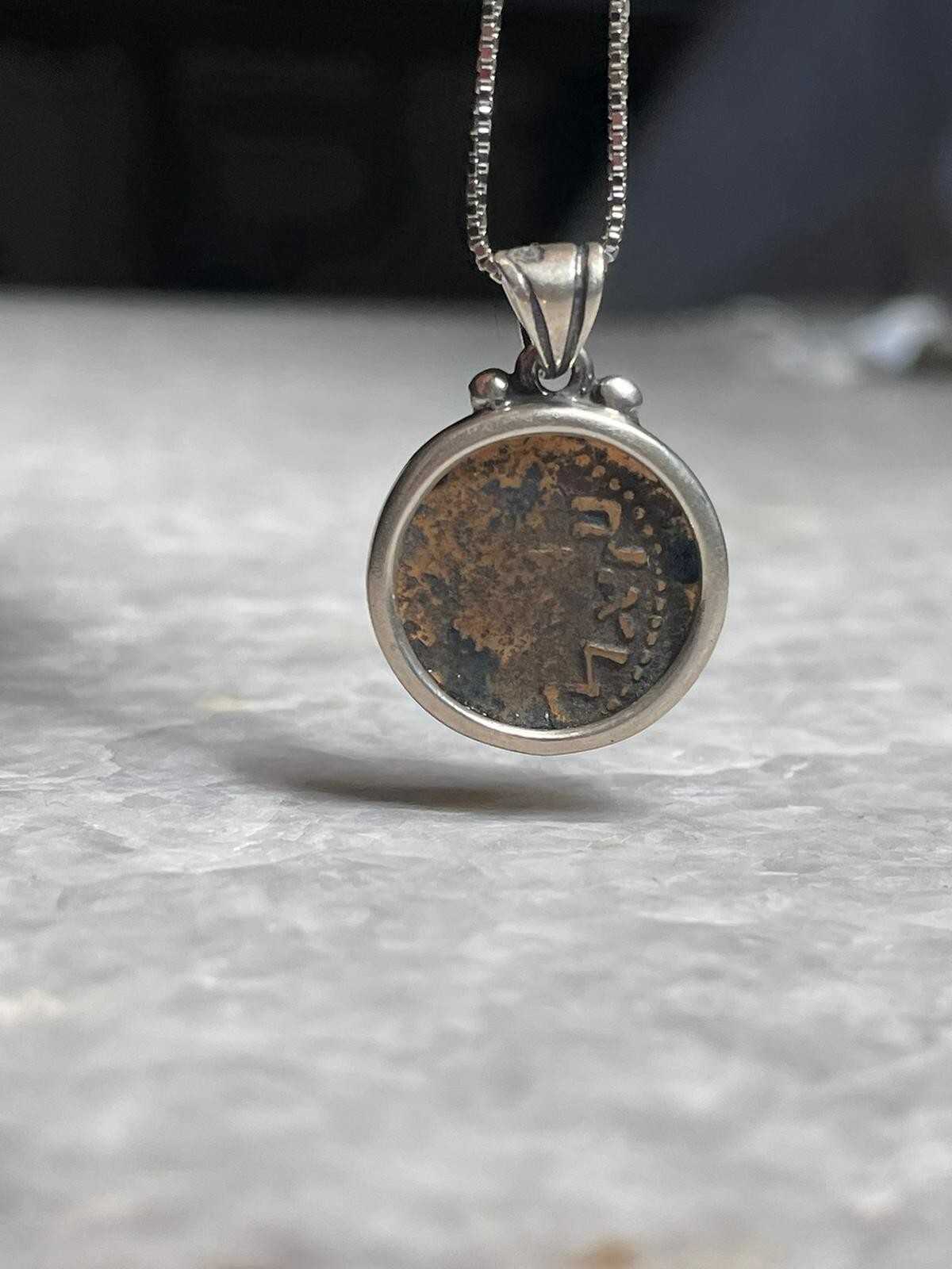 Authentic Masada Coin Necklace, 925 Silver, Coin Jewelry, Rare Coin