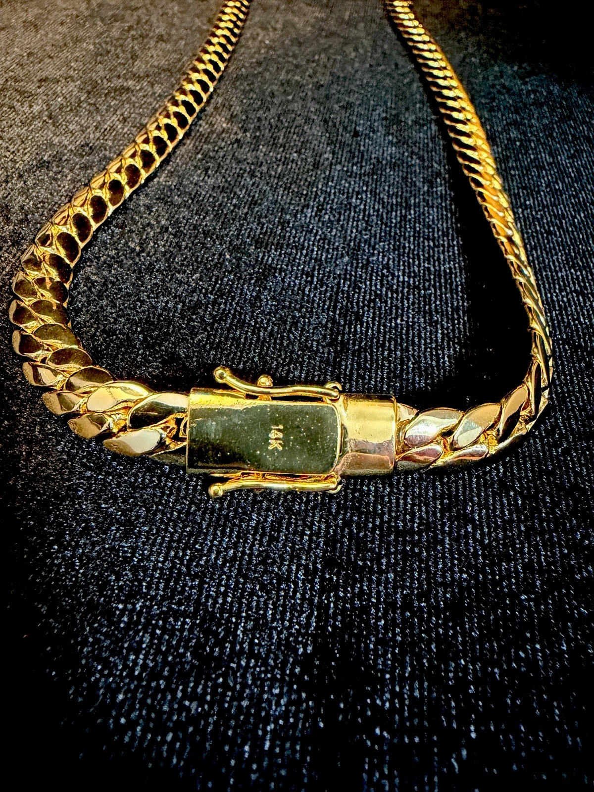 Miami Cuban 14K Stamped Gold Filled 22in 8MM necklace w/box lock BRAND NEW