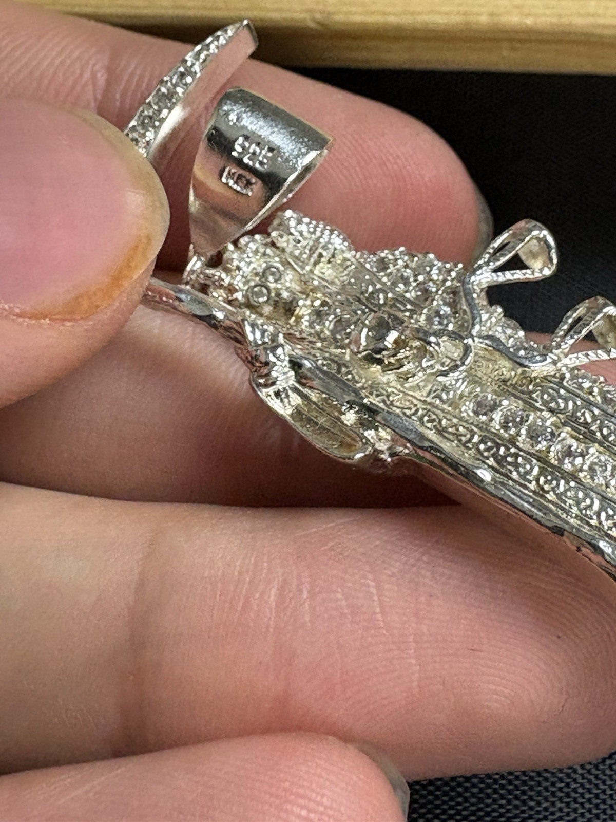 925 Sterling Silver Santa Muerte/ Grim Reaper Pendant