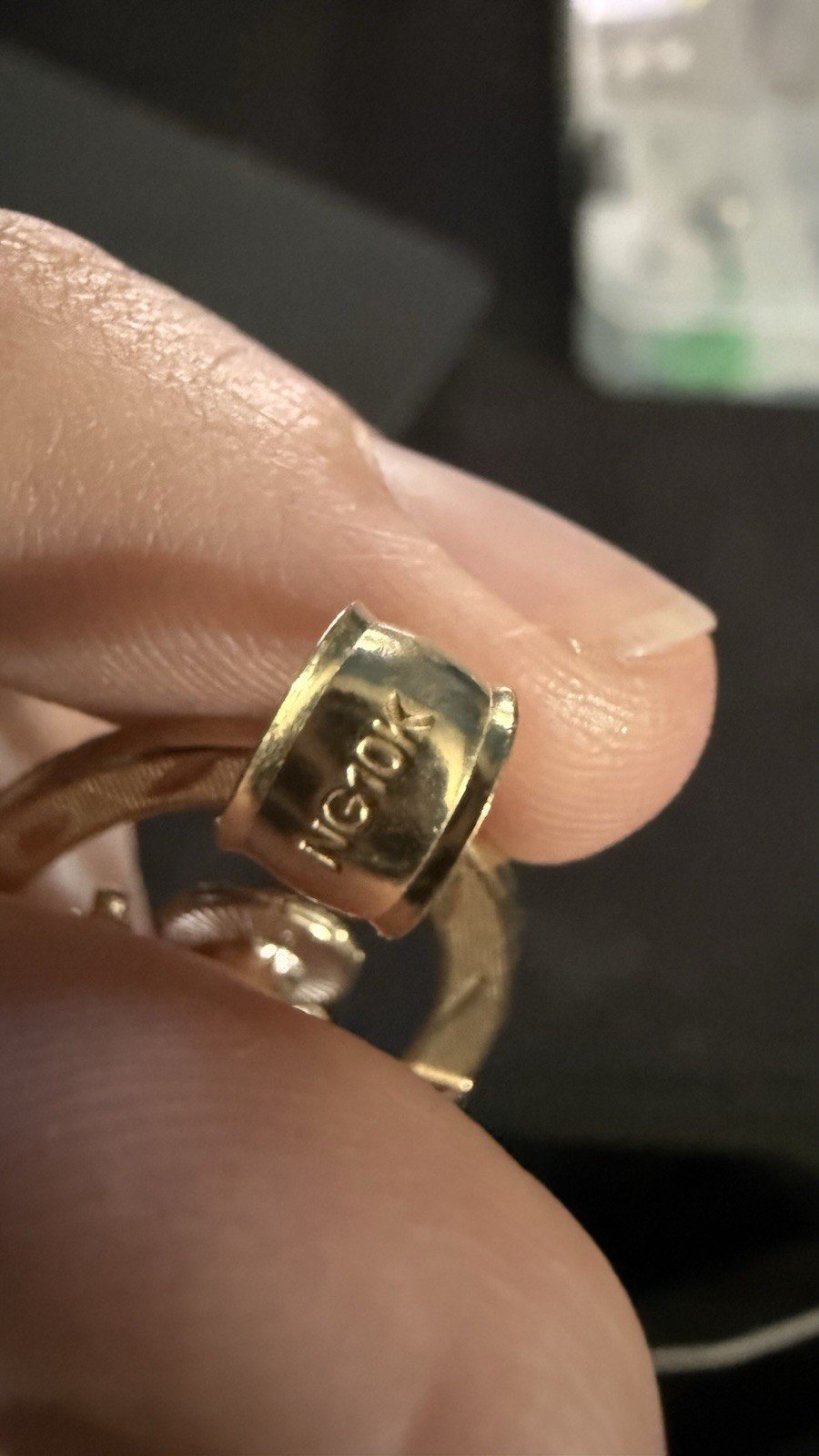10k Yellow Gold Religious San Judas Pendant With slight bend at top by bail
