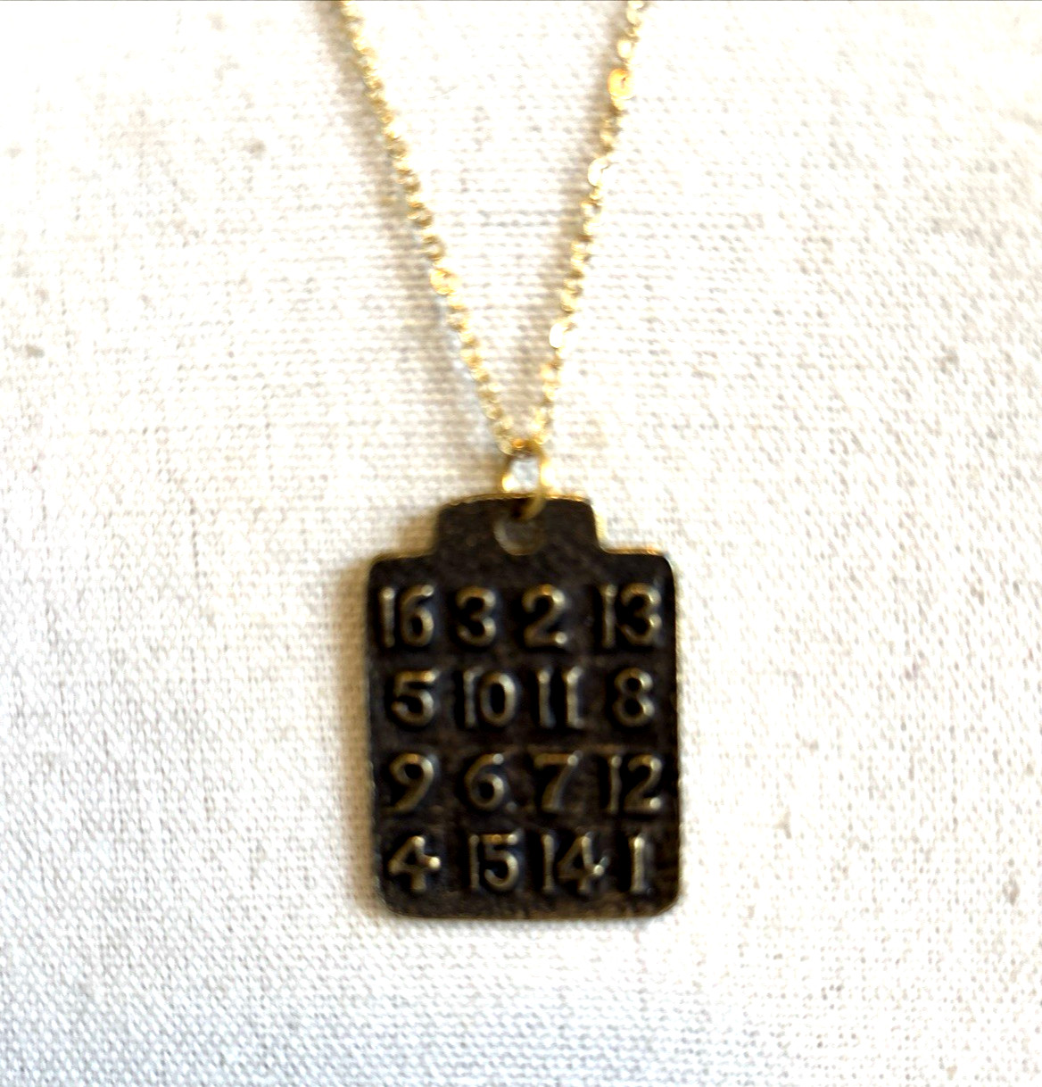 Lucky Number Magic Square Good Luck Necklace Pendant