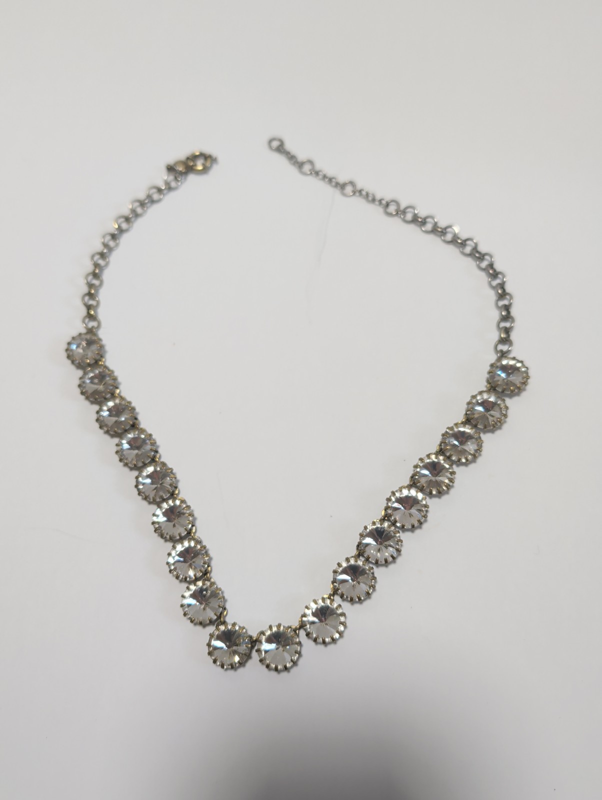 J. Crew Gold-Tone Clear Crystal Cut Stone Statement Necklace