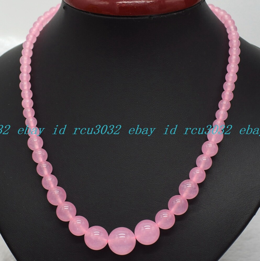 6-14mm Multicolor Natural Gemstone Round Beads Jewelry Necklace 18 Inches